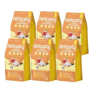 【letasty 鮮樂嚐】成幼貓雞&鮭魚 營養化毛配方 2kg*6包/共12公斤(成幼貓 腸胃健康 益生菌 蝦紅素 酵素)