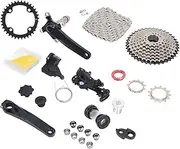 XIASABA 9 Speed Groupset Bike Speed Cassette Crank Shift Lever Rear Derailleur Chain Set 11 to 40T 34T Crankset