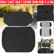 2pcs Golf Cart Seat Covers PU LeatherFront Seat Cover Set for Golf Cart Custom EZGO TXT RXV Club Car DS