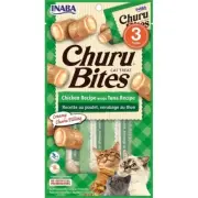 Inaba Churu Bites Cat Treat Chicken Wrap TUNA Recipe 3-Sticks