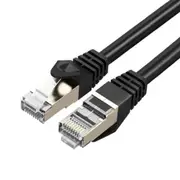 Cruxtec 5m Cat7 RJ45 10GbE SF/FTP Triple Shielding Ethernet Network Cable Black