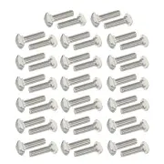 40Pcs M5x20mm Thread T-Slot Bolts Drop-in Hammer Head for 20 Series, Silver