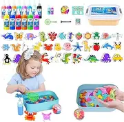 Magic Water Elf Toy Kit,Magic Gel Water Pets,Aqua Fairy Water Gel Kit,Handmade Water Animal Set Water Gel Kit with Magic Gels and Sea Creature Molds,Water Gel Kit DIY Arts Crafts (8 Bottles)