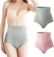 Dobovova High Waisted Body Shaping Tummy Control Underwear for Women Stretch Briefs Soft Comfy Ladies Panties
