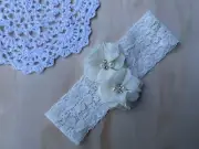 1x Baby Toddler Girls Headband. Lace Xmas Baptism Cake Smash Photo Prop Gift