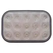United Pacific 38749 Brake/Tail/Turn Signal Light 15 Led Rectangular, Red