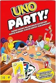 Mattel UNO Party Card Game - Larger Groups Wilder Rules Faster Fun