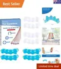 Toe Separators, 4 Pairs Soft Gel Toe Spacers to Correct Bunions, Toe Stretche...