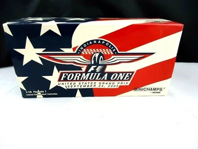 1:18 USGP Formula 1 Indianapolis Inaugural event car 2000 NIP Minichamps 1/3504