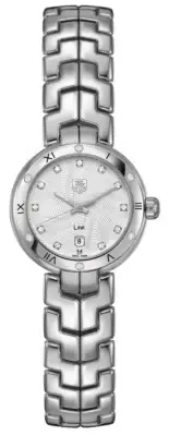 Tag Heuer Link WAT1413 Ladies Silver Dial Stainless Steel Diamond Quartz Watch