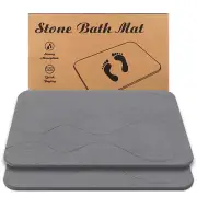 Non Slip Floor Mat Stone Bath Diatomaceous Earth Shower Super Absorbent Quick
