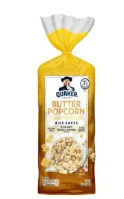 Quaker Rice Cakes, Butter Popcorn, 4.47 Oz.