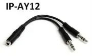 3.5mm 4-Position Jack to Dual 3-Position 3.5mm Plug Headset Splitter Adapter