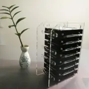 Hard Disk Cage Expansion Bracket External 3.5 Desktop Transparent Acrylic Rack