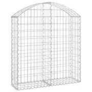 Arched Gabion Basket 100x30x100/120cm Galvanised Iron Fence Wire Wall Cage