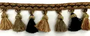 Tassel Fringe Trim 3.5" for Drapery Curtains Upholstery Pillows/ Mutli color
