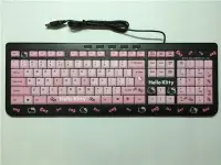在飛比找Yahoo!奇摩拍賣優惠-粉黑HelloKitty多媒體鍵盤USB女生最愛鍵盤可愛卡通