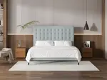 My Style Buttoned Headboard & Gas Lift Base - King / Duckegg / Slimline Base