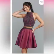New Sherri Hill homecoming dress size 0 4 plum