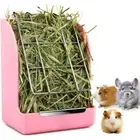Wall-mountable Grass Container Rabbit Hay Feeder Grass Holder Feeding Rack