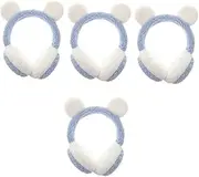 [SAFIGLE] 4pcs Children's Boy Headbands Winter Outdoor Ear Muffs Ear Muffs for Winter Earmuff Reindeer Headbands Boys Plush Sky-blue