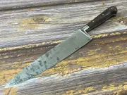 Premium Vintage Sabatier Chef 20cm Knife Fully Restored American Black Walnut Timber Handle Made in France High Carbon Steel
