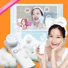 VANAV BUBBLE POP CLEANSER Skin Care Dual Brush Deep Cleansing Device & HOLDER