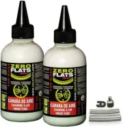 ZEROFLATS Teknic Anti-Puncture Sealant Ultra-Fast Biodegradable Tire Repair, 2PK