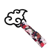 Car Accs JDM Anime Cloud TSURIKAWA Black Ring Black Cats Nylon Handle Strap X1