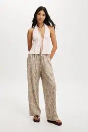 [Cotton On Women] Cotton On Women - Haven Wide Leg Pant - Riley leopard print 4 RILEY LEOPARD PRINT