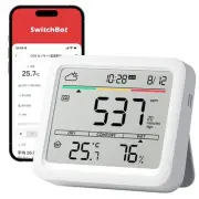 SwitchBot CO2 Sensor Carbon Dioxide Concentration Meter Thermohygrometer Alarm -