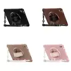 For Apple Ipad 10th Anti-Slip Hard PC + Premium Real TPU Case W/ Shoulder Strap