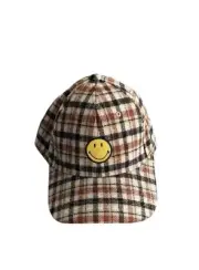 NWT Aerie Smiley Baseball Hat Brushed Plaid