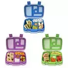 Kids Lunch Box Container Set 3-Pack Meal Prep Storage Tray Airtight Leak-Proof