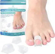 Hammer Toe Straightener, 6 Pack Hammer Toe Corrector for Women, Gel Toe Splints,