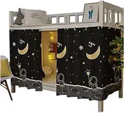 [Navhao] 1 Panel,Bottom Bunk Bed Blackout Curtains Cloth Bed Canopy Men Women Curtain Shading Nets for Single Bed