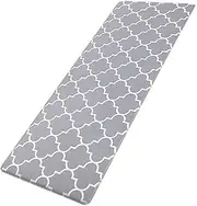 Vivva Kitchen Mat(3 Size) Cushioned Anti-Fatigue Kitchen Rug, Waterproof Non-Slip Kitchen Mats and Rugs Heavy Duty PVC Ergonomic Comfort Foam Rug for Kitchen, Floor Home, Grey(45x75cm)