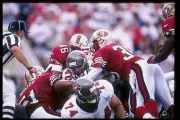 Running back Mike Alstott Tampa Bay Buccaneers tries to break - 1997 Old Photo