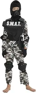 StarDY Kids SWAT Costume Military Uniform Police Set Child Special Soldier Cosplay Camouflage Army Gift Halloween Fancy Costume