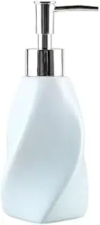 Soap Dispenser Creative Irregular Soap Dispenser Ceramic Lotion Bottle Bathroom Shampoo Dispensing Press Bottle Hand Soap Dispenser(Blue)