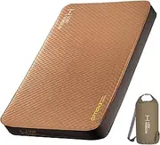 LOSTHORIZON Airsoft 4.5” Thick Self Inflating Sleeping Pad with Solid Foam, Camping Mattress with Pump Sack, Portable Roll Up Bed, Inflatable Outdoor Mat for Rooftop Tent Car Truck Van, 4 Season