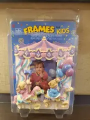Carnival Merry Go Round Theme VINTAGE AFP FRAMES FOR KIDS HAND PAINTED 3 1/2 X 5