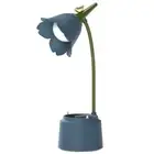 Cute Flower Bird Reading Lamp Touch Switch USB Charging for Home Decor (Blue) HO