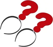 [MUSISALY] 2pcs Question Mark Headband Hair Accessories for Women Boys and Girls Funny Hair Band for Girls Boys