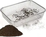 Soil Sifter, Dirt Sifter for Gardening, Compost Sifter, Garden Sieve, Light Sifter for Rocks, Screen Sifter Top Soil/Peat Moss/Worm/Leaves/Loam Soil/Sand,Great Garden Tool for Plants & Vegetables