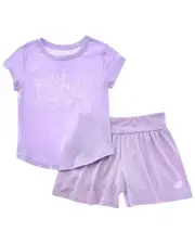New Balance 2pc T-Shirt & Flowy Short Set