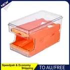 AU Egg Storage Box Rolling Slide Container Double-layer Food Fridge Drawer (Oran