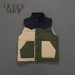 QUEENSHOP【02080027】女裝 親子系列幾何撞色鋪棉背心外套＊現+預＊