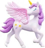 Unicorn Party Cake Decoration - Figurine Cake Topper, Cupcake Figure Statue | Easy Decorating Cartoon Bridal Cake Winged Vehicle Accessory for Kids