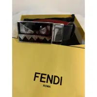 在飛比找蝦皮購物優惠-全新 Fendi 黑色魔魔 皮帶